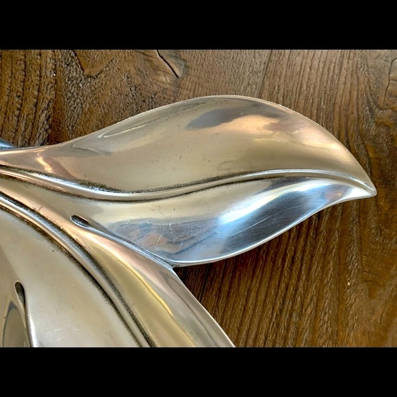 1970s Banana Leaf serving dish tray signed Bruce Fox - Picture 3 of 8